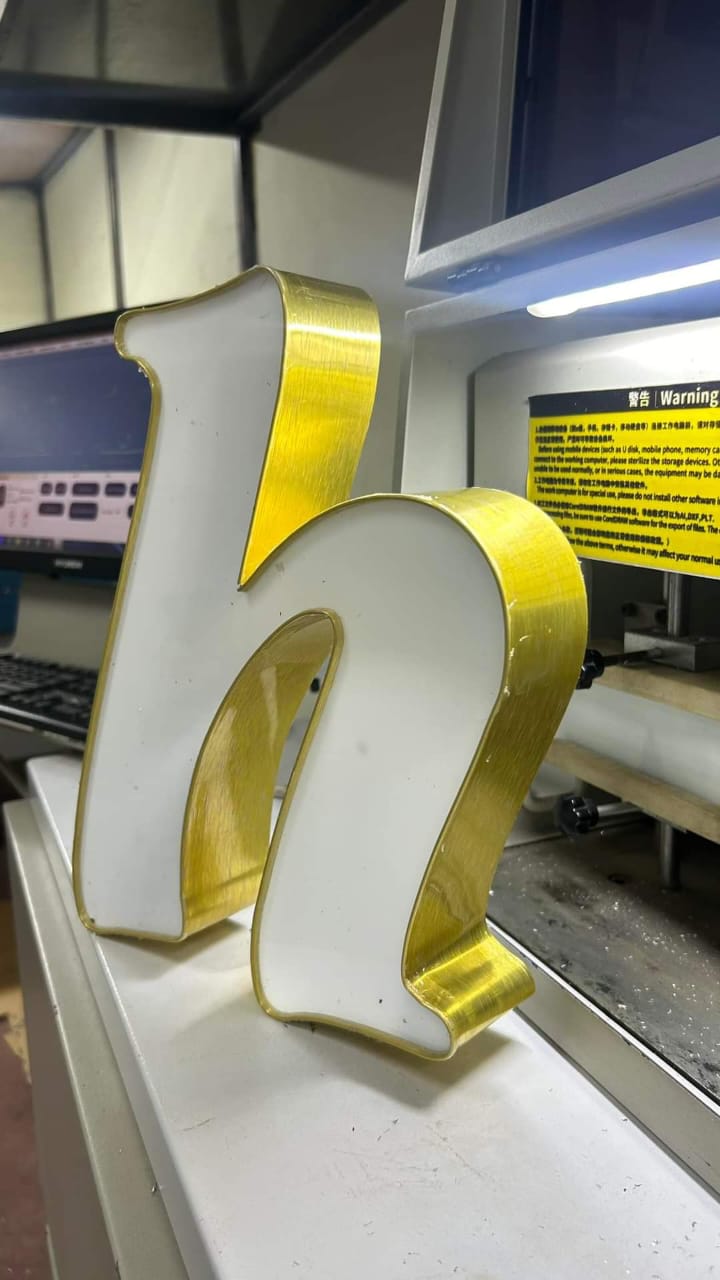 Cap Letter Signage